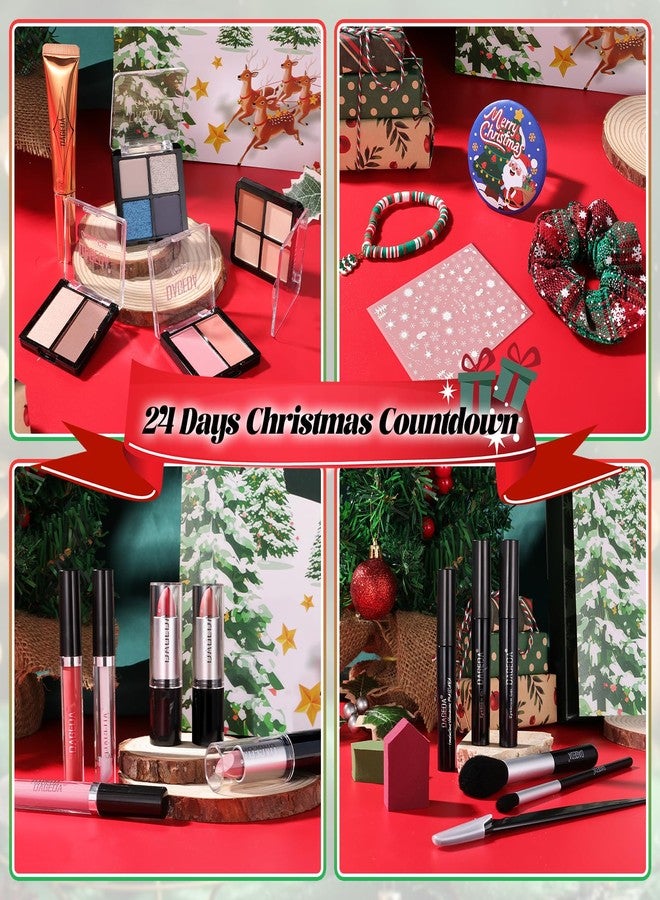 DAGEDA Beauty Advent Calendar 2025,24 Days Christmas Makeup Advent Calendar, Teen Girl Gifts Trendy Stuff Makeup Set, 24 Surprise Christmas Countdown Festival Gifts Set for Mom Wife Girlfriends Sister - Image 4